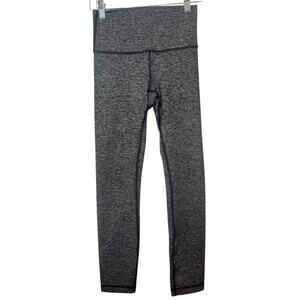 Lululemon Gray Align High Rise Leggings Size 4 Full Length Yoga Activewear